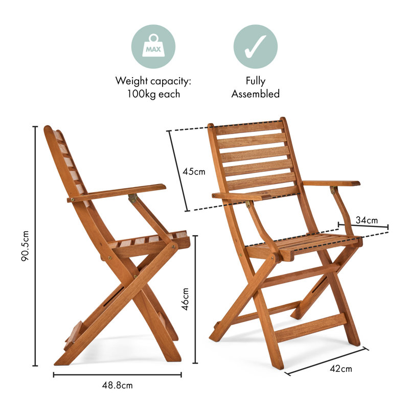 Folding Patio Dining Armchair