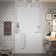 Santa Fe 52.75'' x 26.4'' Walk-in Fiberglass Bathtub with Faucet