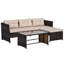 Ensemble de mobilier de patio 3 pièces Outsunny