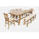 Maxine - Person Extendable Solid Wood Solid Wood Top Trestle Dining Set