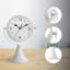 Analogue Battery Tabletop Clock White