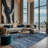 Machine Washable Blue Area Rug-1089005871