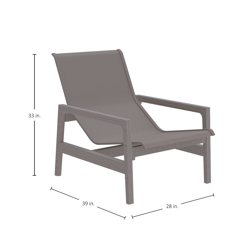 Seashore N-Dura Easy Chair, Black/Black