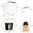 Heated Seat Smart Toilet, One Piece Toilet With Auto Flush, , Foot Sensor Blue Night , Knob Operated, Power Outage Flushing, Soft Close Cover, White Bathroom Contraption Seat, One Automatic Without