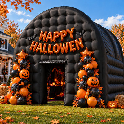 Inflatable Party Tent with Blower, Outdoor Nightclub-Style Event Pavilion for Disco Parties, Birthdays, Weddings & Celebrations, Lights Not Included
