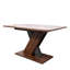 Console, table de salle à manger moderne, base en forme de X, 70,56 po X 33,06 po 29,31 po, noyer