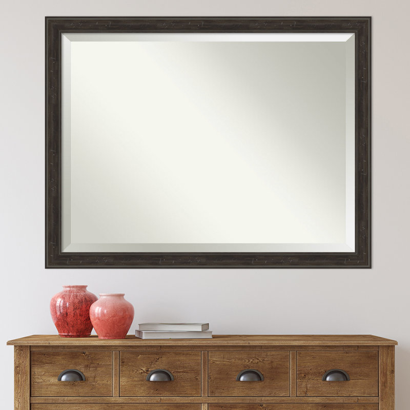 Mcbrayer Flat Mirror, 34" x 44", Dark Bronze