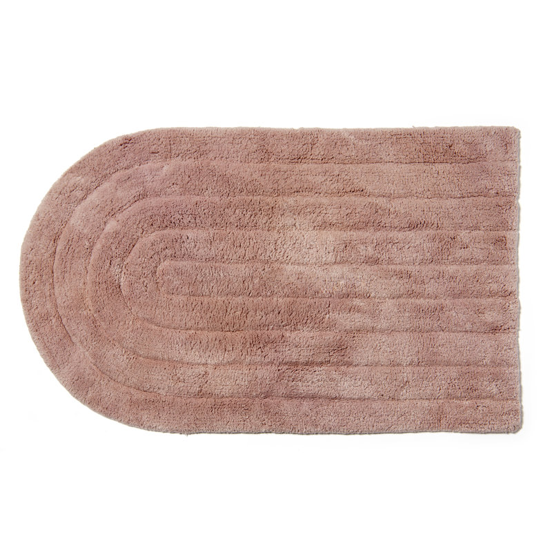 Non-Slip Backing Bath Rug, Pink