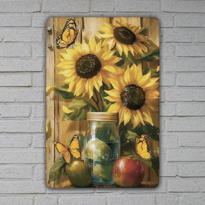 Vintage Aluminum Metal Sign 12"x8", Rustic Tin Wall Art, Weatherproof Decorative Plaque, Farmhouse Kitchen Bar Indoor Outdoor Wall Decor