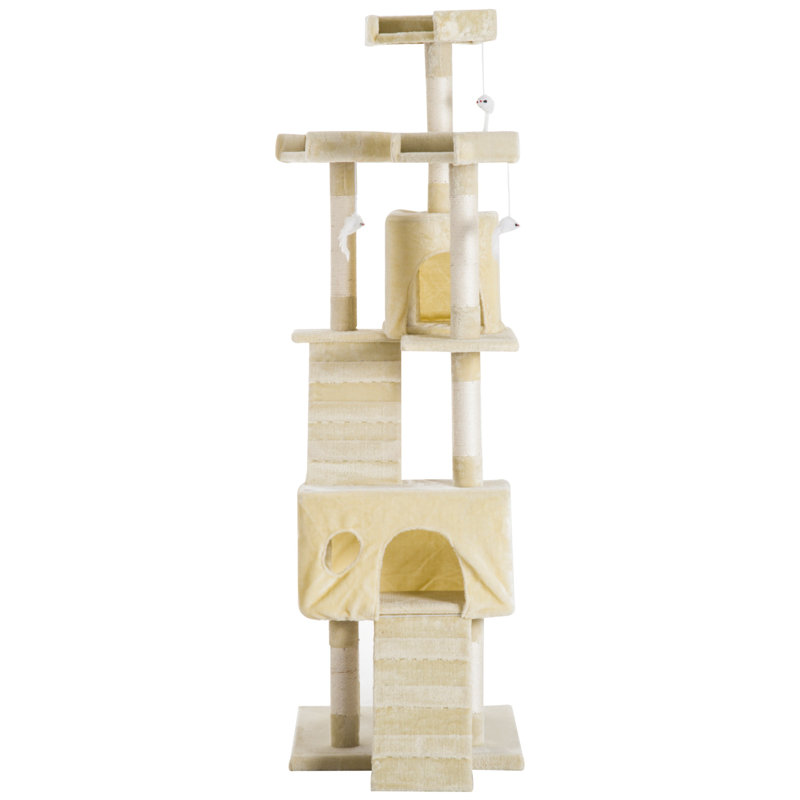 Northborough Cat Tree, 181cm H x 60cm W x 55cm D, Beige