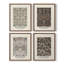 «William Morris II», ensemble de 4 reproductions encadrées-786858430-786858427