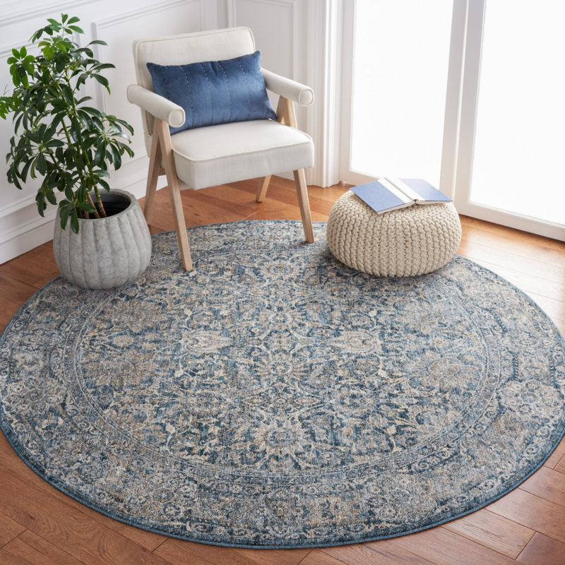 Avelyn Performance Oriental Rug, Round 6'4"