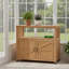 Ensemble de table de bar en bois avec rangement, buffet pour armoire d'extérieur et d'intérieur