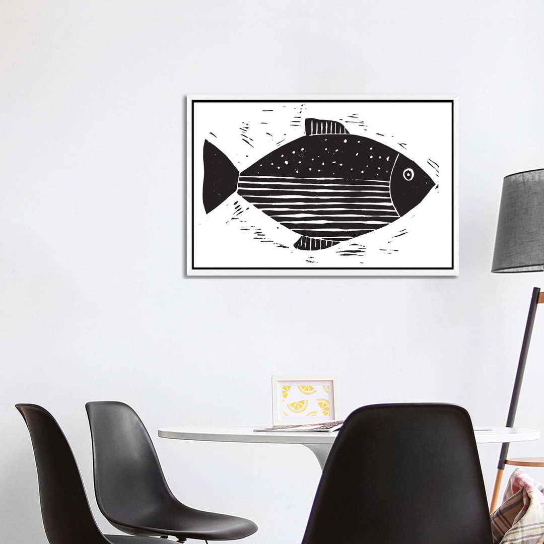 Fish With Lines And Dots von Statement Goods - Galerie-Giclée