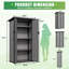Tall Resin Outdoor Storage Cabinet Waterproof With Adjustable Shelves