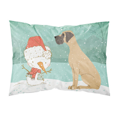 Taie d’oreiller de noël bonhomme de neige
