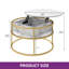 Rothwell Lift Top  Coffee Table ,Extendable Round Cocktail Table-783565091-772208950-772207711