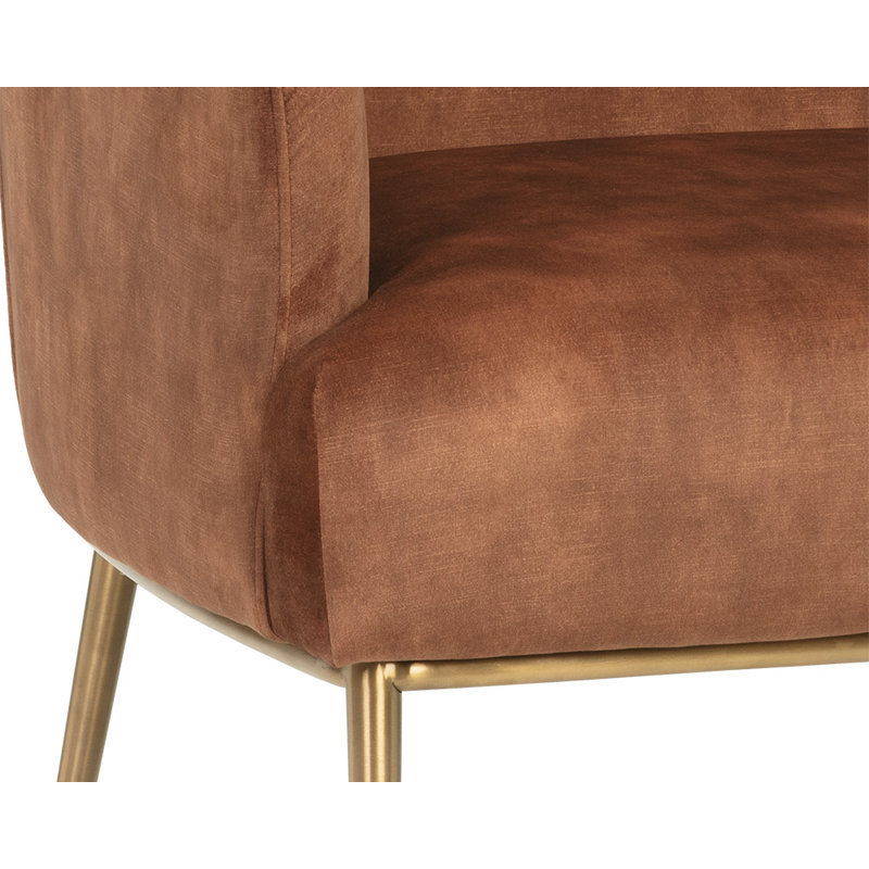 FAUTEUIL Madgline - Nono Shitake, Polyester orange