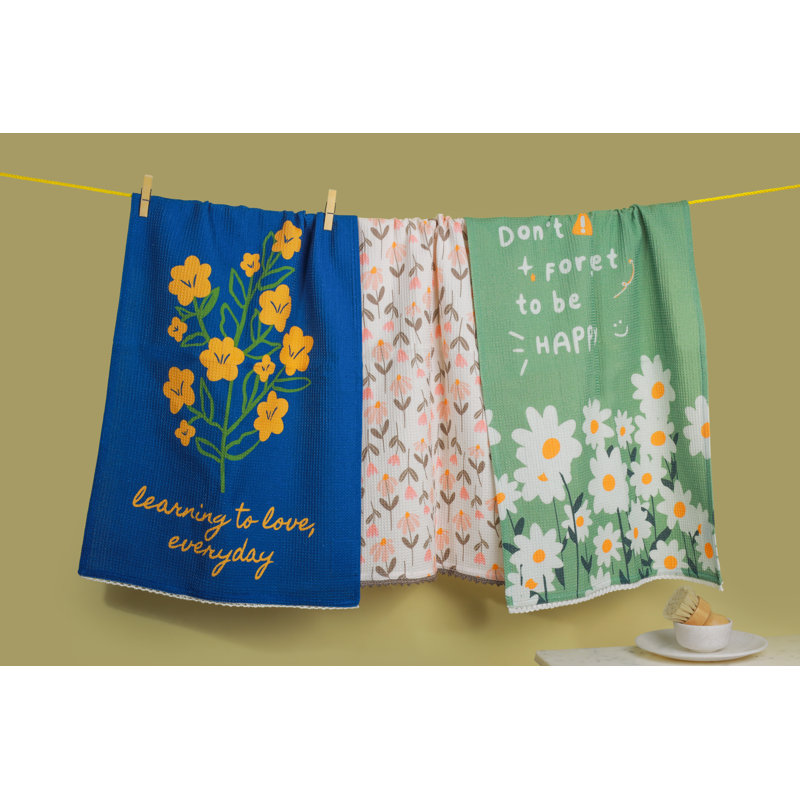 The Good Vibes Botanical Kitchen Towel Set