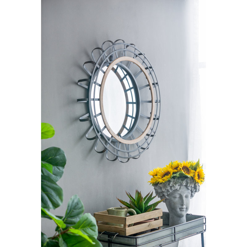 Miroir mural Evelyn - P 31 x 5 po - noir