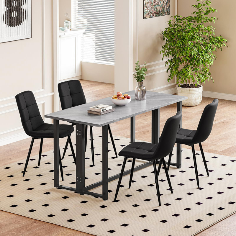 4 - Person Dining Set, Black