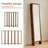 6-Panel Washable Fabric Room Divider, Walnut Color Frame-405036613-405036614
