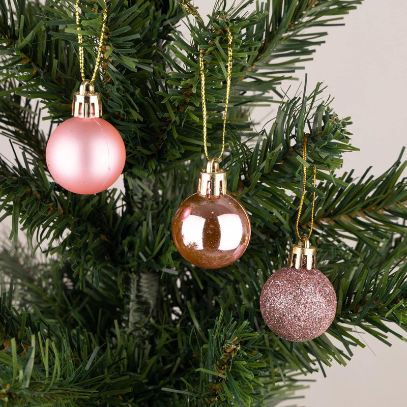 Polyvinyl Chloride (PVC) Bauble, 3cm H x 3cm W x 3cm D, Pink