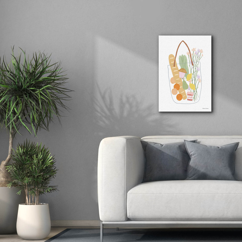 «Summer commercial» par Rachel Nieman, estampe numérique sur toile, H 26 po x l 18 po x P 0,75 po