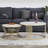 Round 2-Piece Nesting Set Sintered Stone Top White Coffee Table With Metal Frame