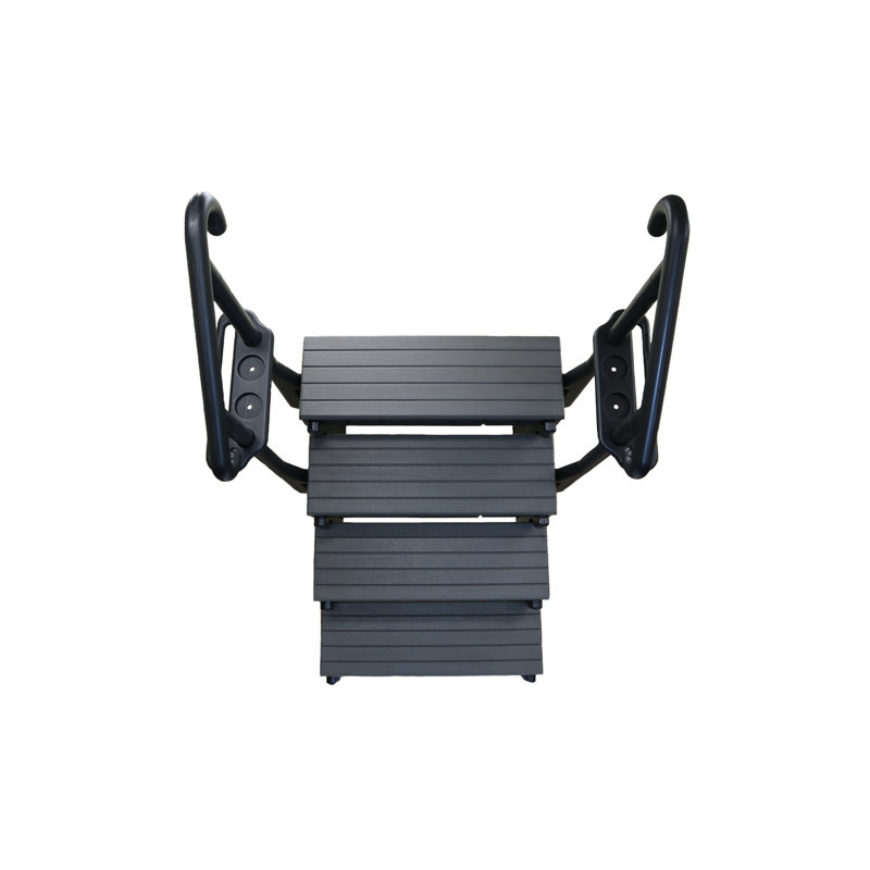 Signature Confer Plastics 50'' D Slip Resistant Hot Tub Step, Gray/Gray