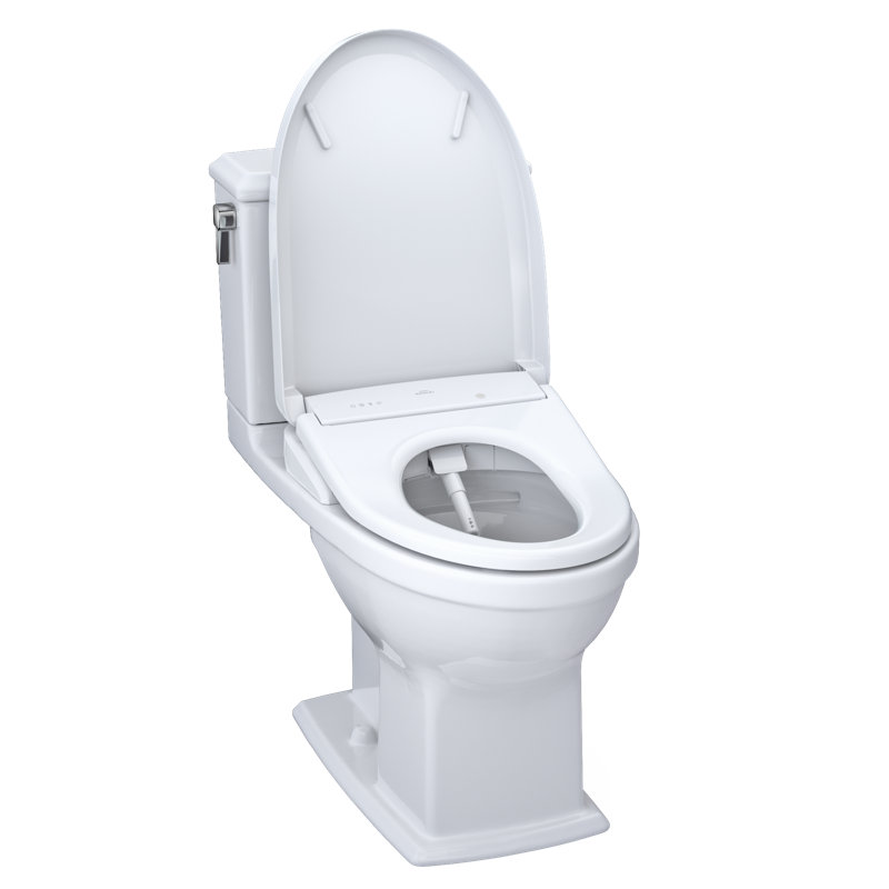 Connelly® 1.28 GPF S7A Auto Flush Elongated Floor Mounted Two-Piece Toilet (Seat Included)