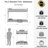 White Twin Over Metal Bunk Bed, Frame, Features, No Box Spring, Fits Mattresses Of Correct Dimensions Bed Support, Stable , Reinforced Guardrails, Fast Installation