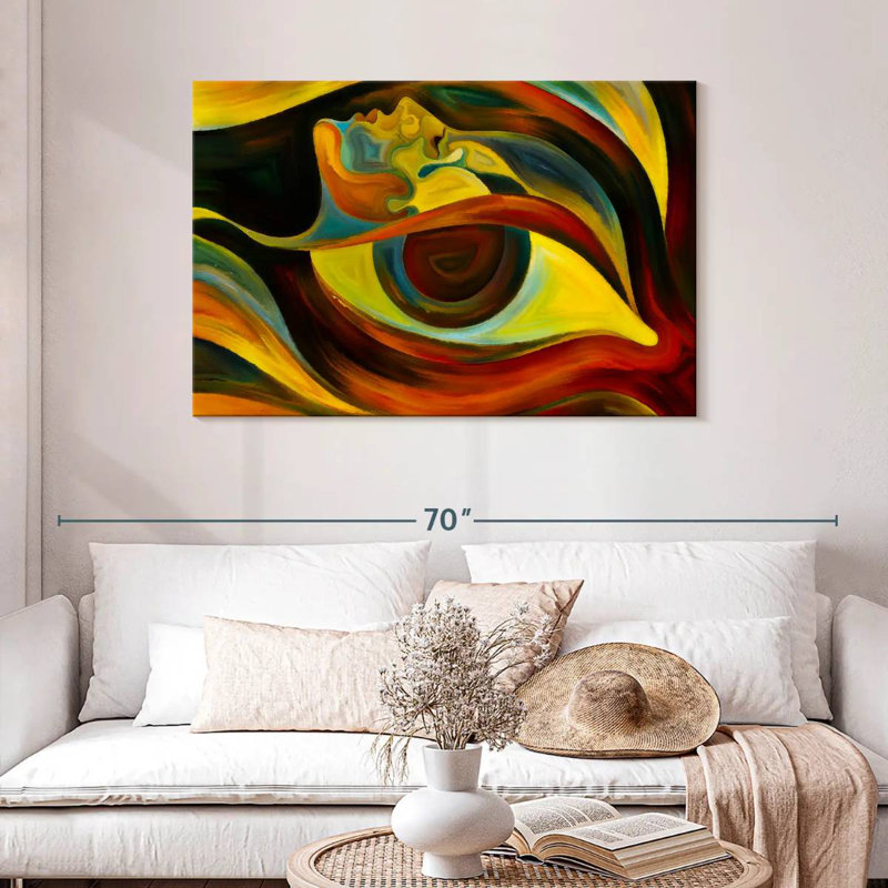 Alcaraz Human Faces Abstract, 30'' H x 45'' W