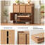 Armoire de rangement pour chaussures 24 paires avec 2 tiroirs rabattables