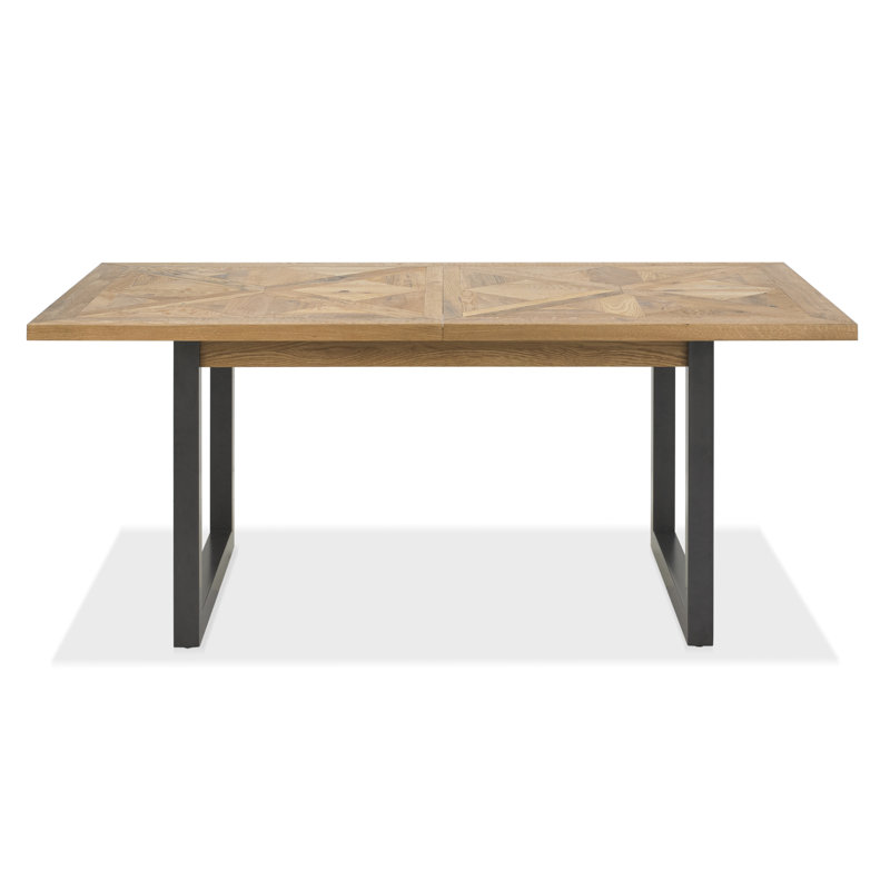 Phillippi Extendable Metal Base Dining Table, H77 x L190 x W100cm