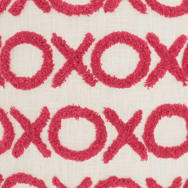 Cotton Throw Pillow, Hot Pink