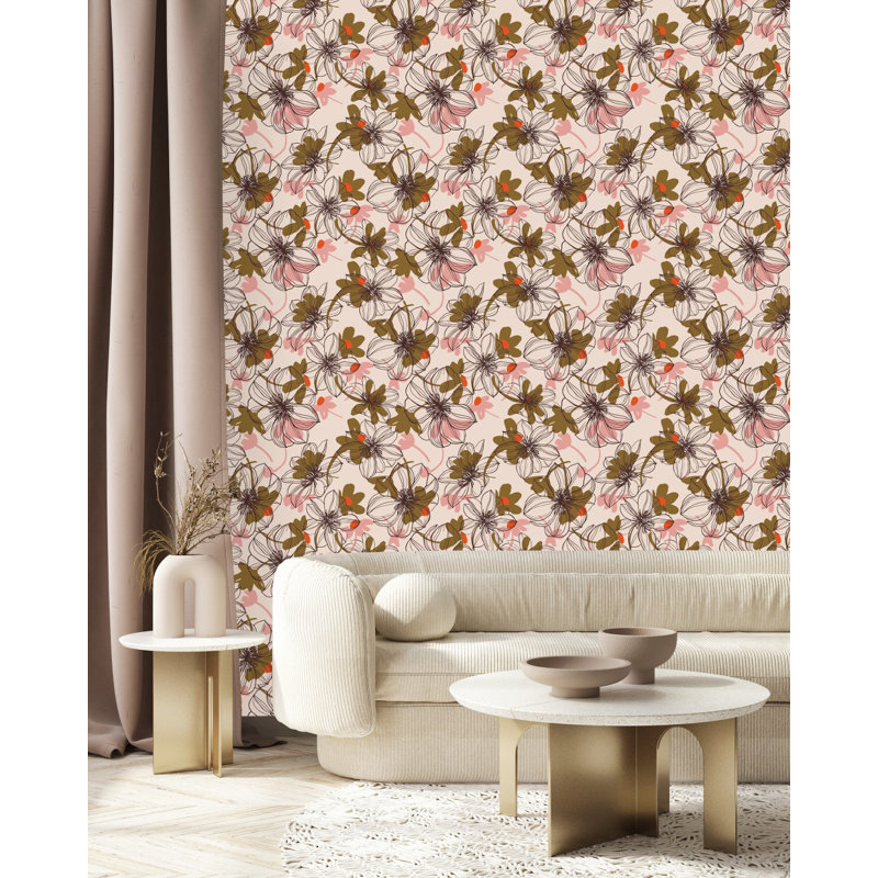 Floral Tile, 2.08' W x 18.75' L