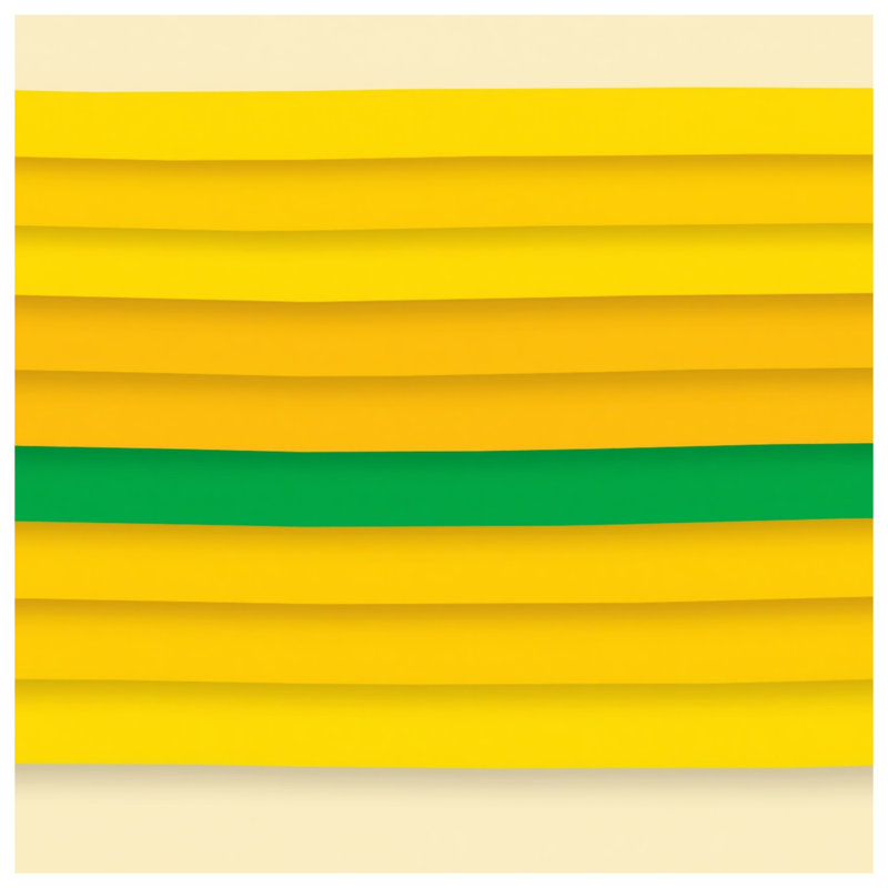 Coussins décoratifs à rayures jaunes et vertes, 26 x 26 inches