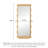 Medieval-Style Rectangular Wave-Shaped Frame Full-Length Mirror-118735311-118735306