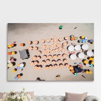 « multicolore parasols », reproduction d’art sur toile tendue