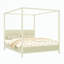 Très grand lit plateforme à baldaquin en bois-1903314913-1903314917