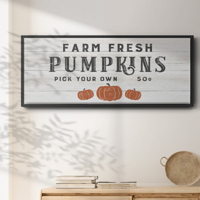 Farm Fresh Pumpkins - Toile encadrée
