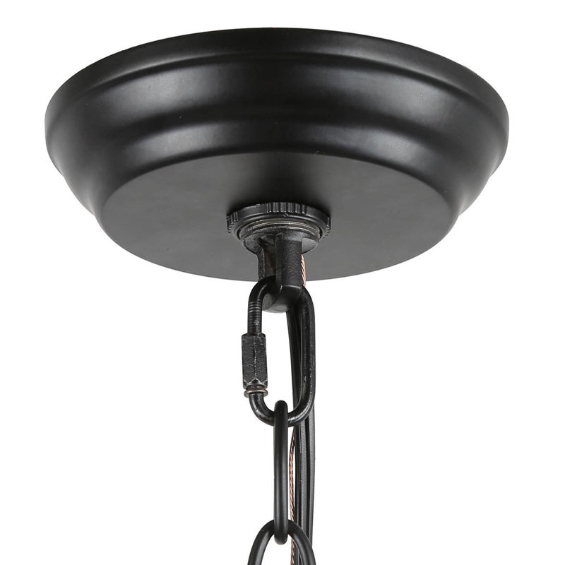 Gatlin 5 - Light 18'' W Lantern Modern Farmhouse Drum Dining Room Chandelier