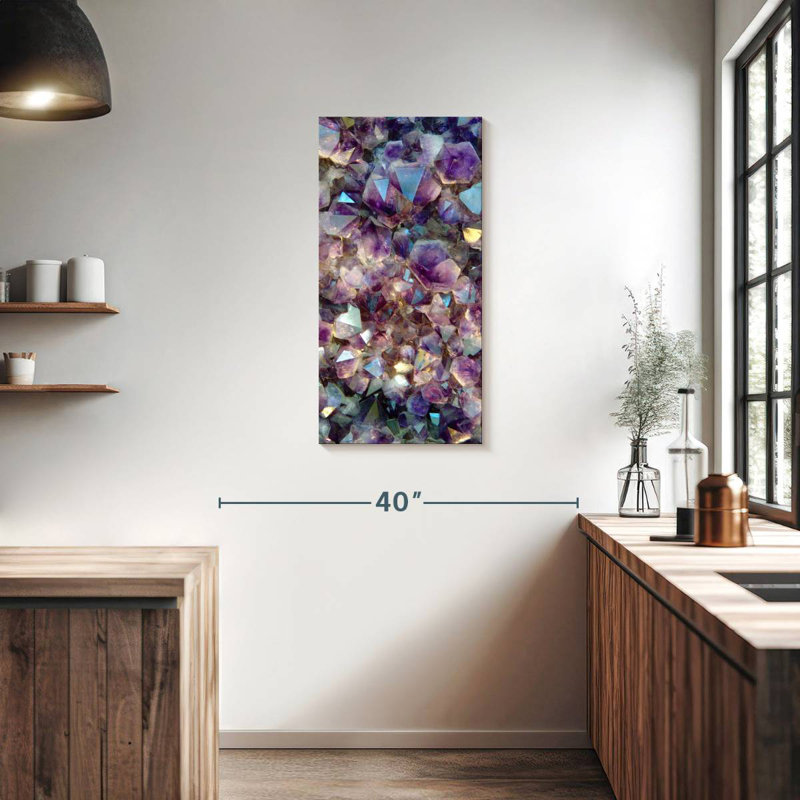 Quartz rose, H 36 po x l 18 po