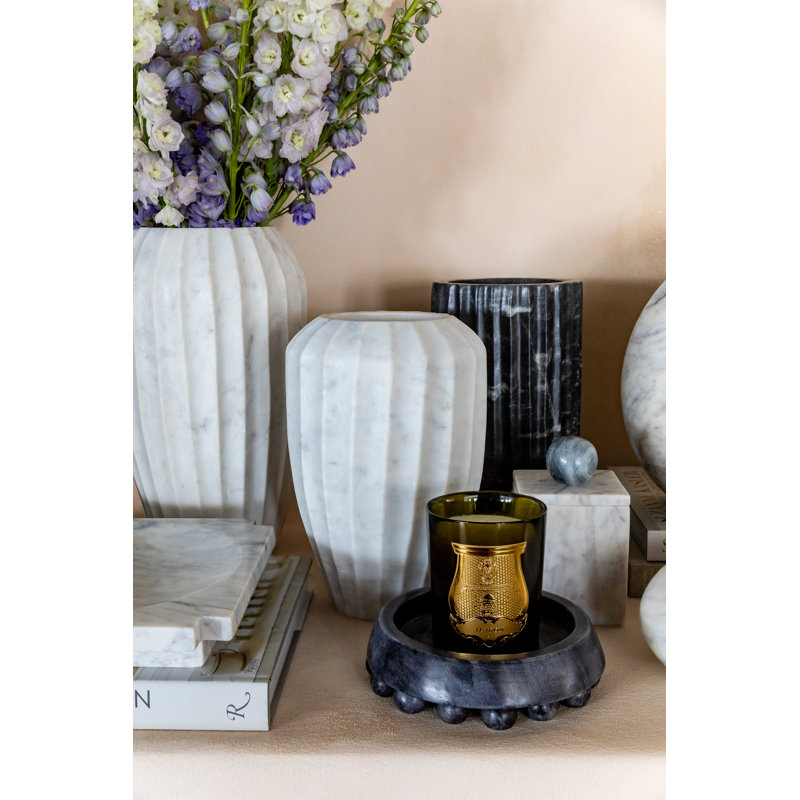 Handmade Marble Decorative Plate, Black