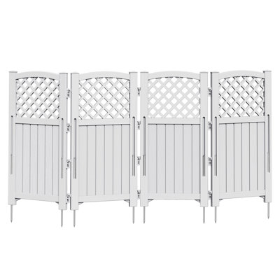 49.45In H x 22.6In W Outdoor Privacy Screen, 4-Side Screen