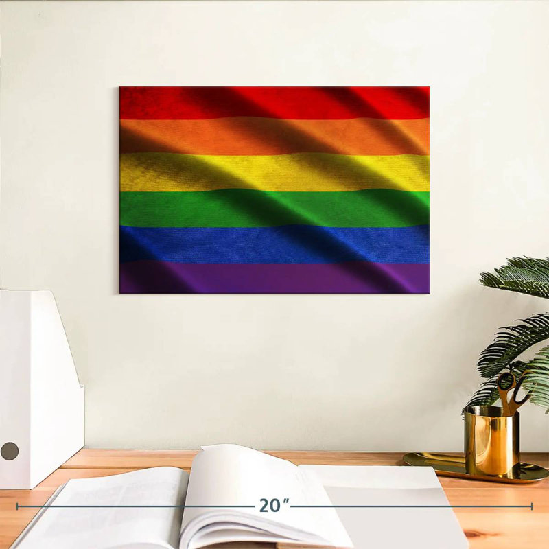 LGBT Flag, 8" H x 12" W