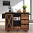 55.5" Wide Kitchen Island With Extendable Tabletop-553390066