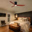 Ventilateur de plafond encastré à profil bas en bois massif 52 po avec lumière et moteur silencieux réversible 52 po Mordern Farmhouse