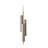 Black Note Triplet Suspension Light - DIM0-10V LED - Triangular Tube - Gold Finish - Ivory White Shade-805915020-805915018